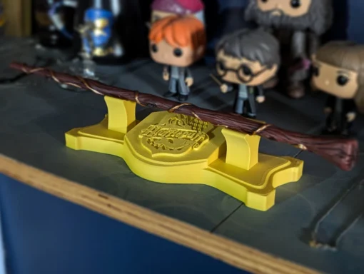 Yellow Wizarding House Wand Stand - Image 6