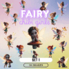 Fairy Chibi Girls Clipart Set 1