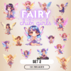 Fairy Chibi Girls Clipart Set 2