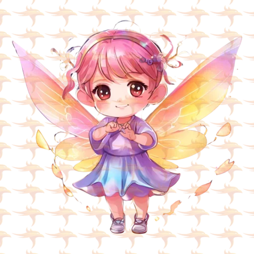 Fairy Chibi Girls Clipart Set 2 - Image 14