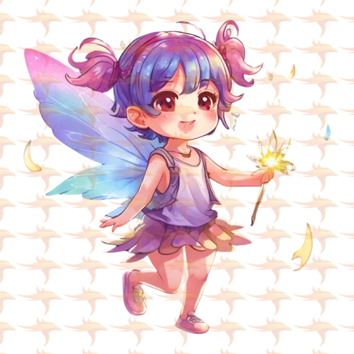 Fairy Chibi Girls Clipart Set 2 - Image 15