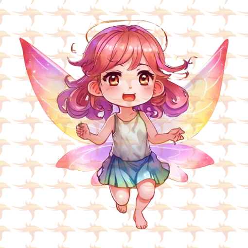 Fairy Chibi Girls Clipart Set 2 - Image 17