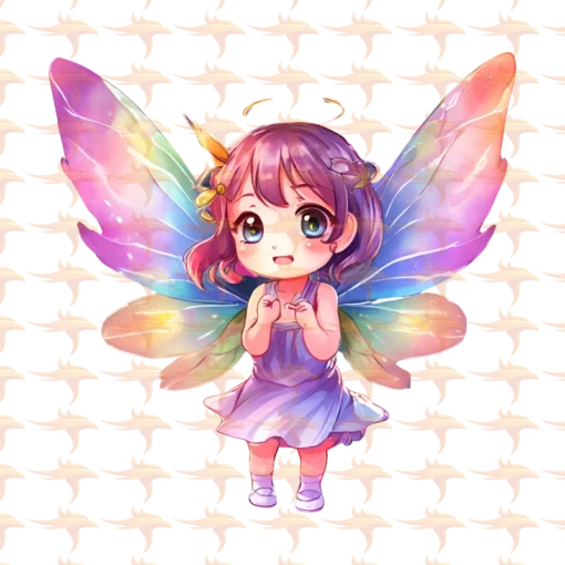 Fairy Chibi Girls Clipart Set 2 - Image 18