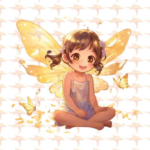 Fairy Chibi Girls Clipart Set 2 - Image 6