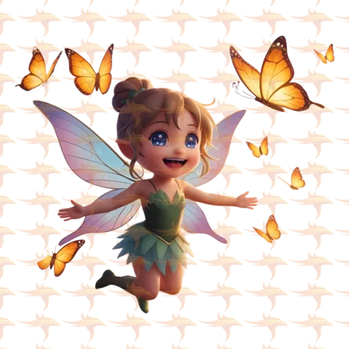 Fairy Chibi Girls Clipart Set 1 - Image 6