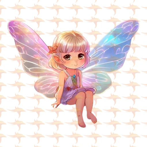 Fairy Chibi Girls Clipart Set 2 - Image 11