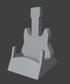 Alternative view of Guitar Stand Electric STL/OBJ