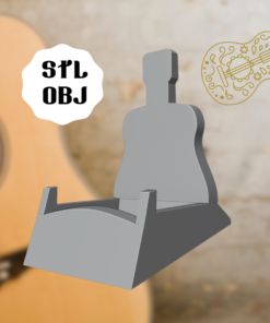 Guitar Stand Acoustic STL/OBJ