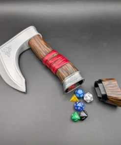 Alternative view of Medieval Axe Dice Holder STL/OBJ
