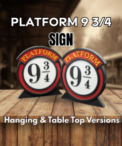 Platform 9 3/4 Sign Printed