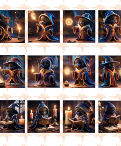 Alternative view of Quirky Raven Wizards Clipart Set 1