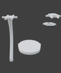 Alternative view of Scout Trooper Helmet Stand STL/OBJ