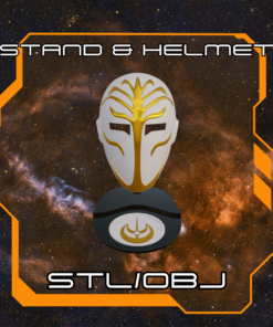 Temple Guard Helmet/Stand Combo STL/OBJ