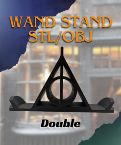 Triple Threat Wand Display Stand stl/obj Double