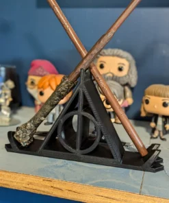 Alternative view of Triple Threat Wand Display Stand stl/obj Quad